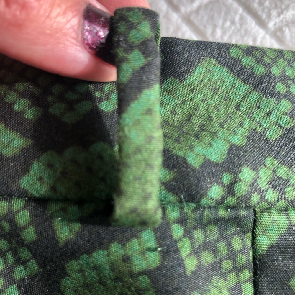 Michael Kors Green Black Python Print Pants - image 8